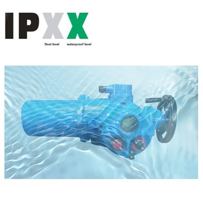 Tingkat Perlindungan IP55 IP65 IP67 IP68 360 Derajat Aktuator Katup Listrik