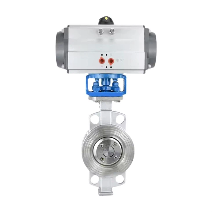 6inch Stainless Steel Air Operated Butterfly Valve